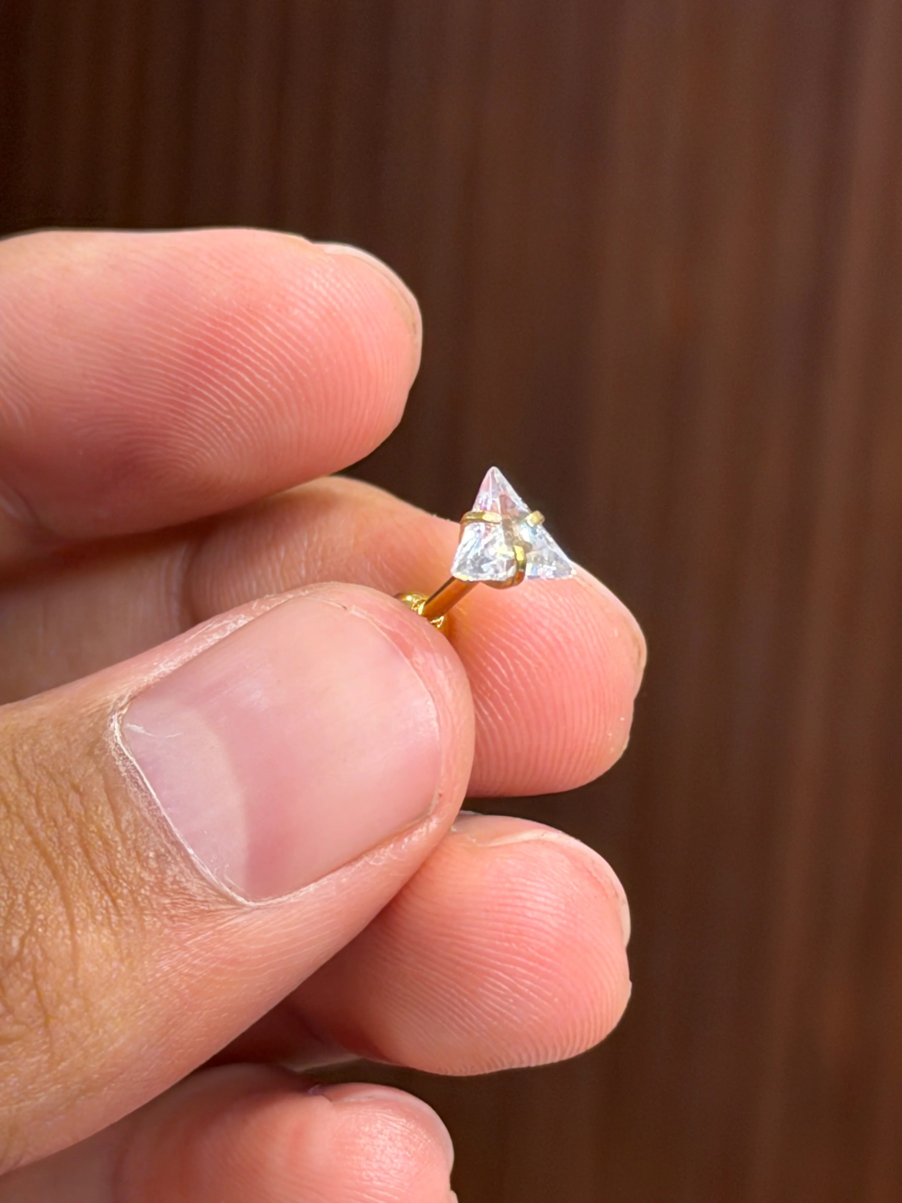 Triangle studs ( single) ⭐⭐⭐⭐⭐ 4.6 (22,564)