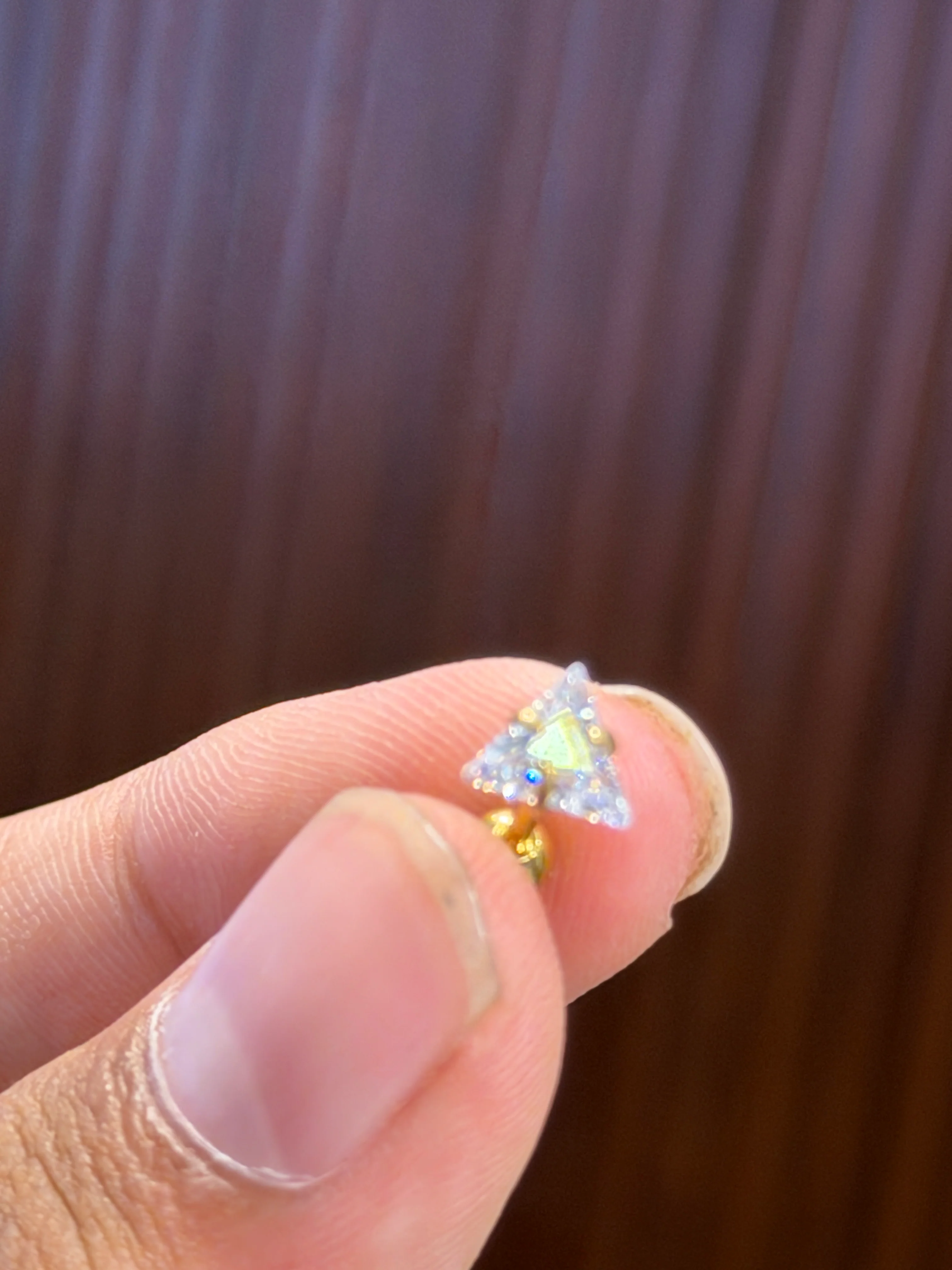 Triangle studs ( single) ⭐⭐⭐⭐⭐ 4.6 (22,564) - Image 3